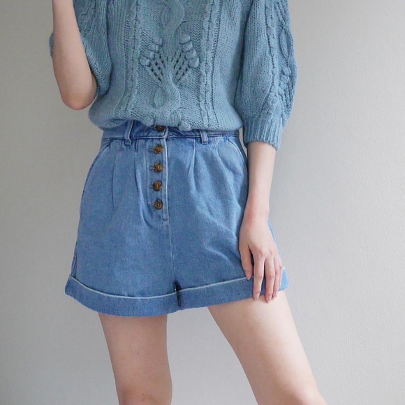 Rare Sézane Wallace Shorts Denim 36 - Picture 4 of 8